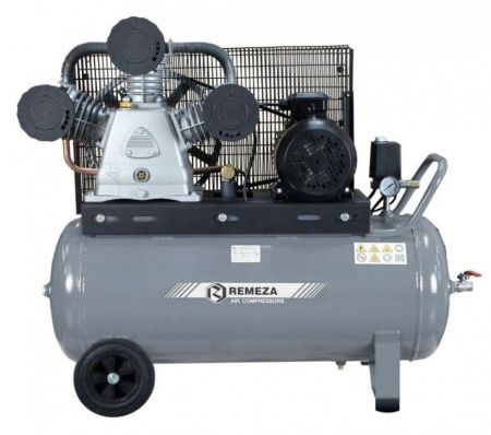 Компрессор масляный ременной 100 л, 5,5 кВт, 950 л/мин, 10 бар, 380 В Remeza СБ 4/С-100.LB75 Компрессор масляный ременной 100 л, 5,5 кВт, 950 л/мин, 10 бар, 380 В Remeza СБ 4/С-100.LB75