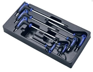 Набор L-ключи TORX с отверстием Hans 7 шт. TT-19 Набор L-ключи TORX с отверстием Hans 7 шт. TT-19