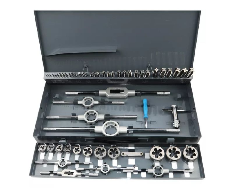 Набор резьбонарезного инструмента 55 предм. М3-М20 HSS, DIN352 Garwin Набор резьбонарезного инструмента 55 предм. М3-М20 HSS, DIN352 Garwin