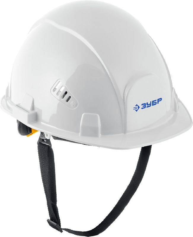 Каска защитная белая с амортизационной вставкой и храповым механизмом регулировки размера ЗУБР Каска защитная белая с амортизационной вставкой и храповым механизмом регулировки размера ЗУБР