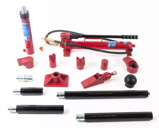 Набор гидравлических растяжек 10 т, 2-х скоростной, пласт. кейс (17 предм.) Licota Набор гидравлических растяжек 10 т, 2-х скоростной, пласт. кейс (17 предм.) Licota