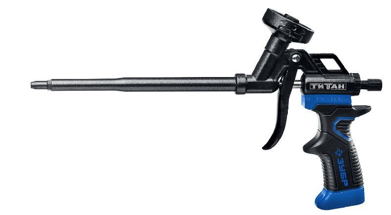 Пистолет для монтажной пены с полным тефлоновым покрытием всех деталей ЗУБР Профессионал Пистолет для монтажной пены с полным тефлоновым покрытием всех деталей ЗУБР Профессионал