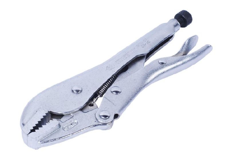 Тиски ручные 185 мм с прямыми губками (никель) KING TONY Тиски ручные 185 мм с прямыми губками (никель) KING TONY