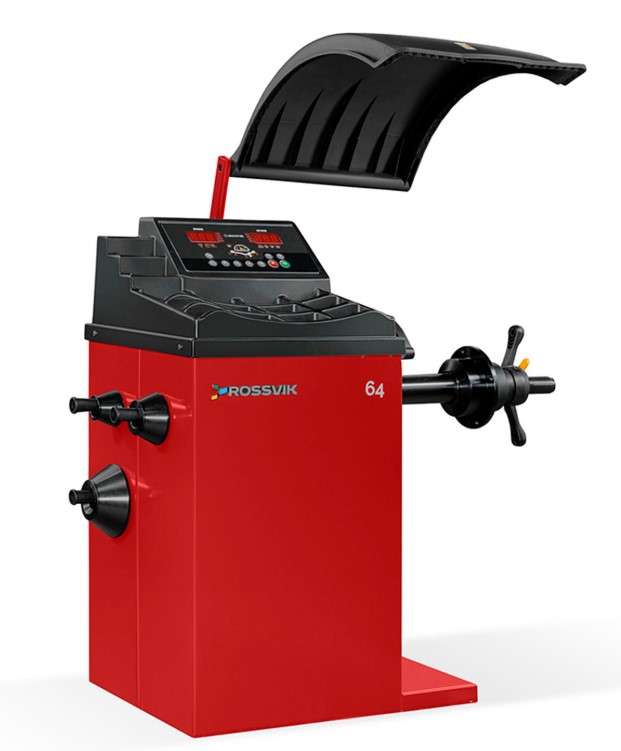 Станок балансировочный эл. линейка, LASER, LED, красный ROSSVIK VT-64 Станок балансировочный эл. линейка, LASER, LED, красный ROSSVIK VT-64