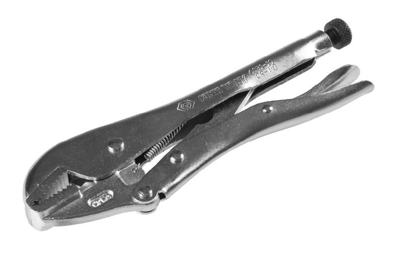 Тиски ручные 250 мм с прямыми губками (никель) KING TONY Тиски ручные 250 мм с прямыми губками (никель) KING TONY