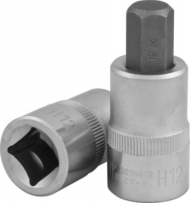 Головка торцевая с шестигранной вставкой 1/2" H12, 55 мм Jonnesway S09H412 Головка торцевая с шестигранной вставкой 1/2" H12, 55 мм Jonnesway S09H412