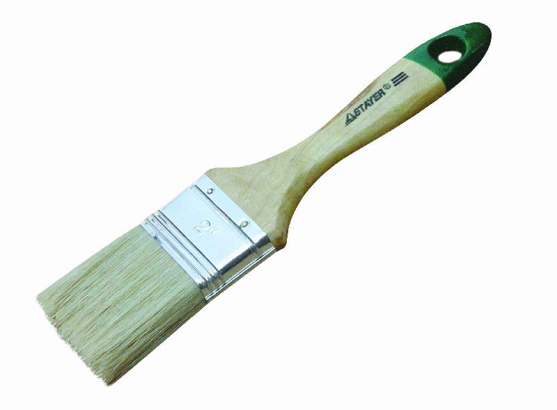 Кисть плоская 50 мм (2") натуральная щетина, деревянная ручка Кисть плоская 50 мм (2") натуральная щетина, деревянная ручка