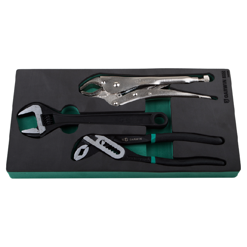 Набор инструмента: тиски, клещи, ключ разводной 3 пр в ложементе EVA GARWIN PRO Набор инструмента: тиски, клещи, ключ разводной 3 пр в ложементе EVA GARWIN PRO