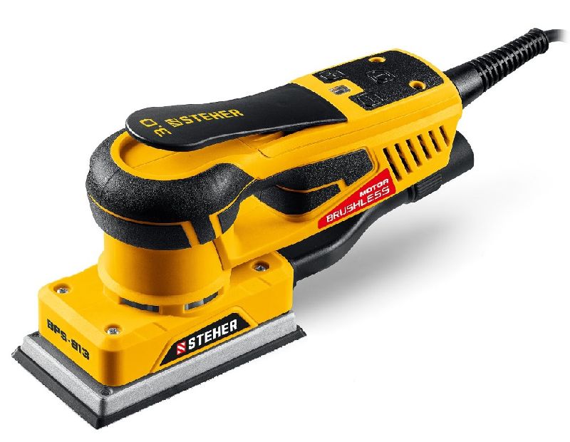 Шлифмашина плоская мет. платформа, 300 Вт, 81х133 мм, 4000-10000 об/мин STEHER Шлифмашина плоская мет. платформа, 300 Вт, 81х133 мм, 4000-10000 об/мин STEHER
