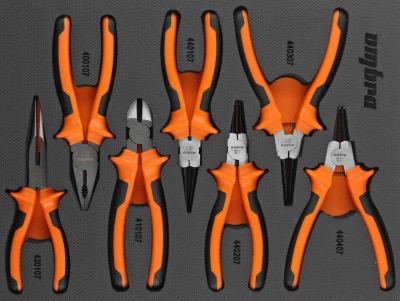 Набор шарнирно-губцевого инструмента 7 предм. в ложементе EVA Ombra OMT7STE Набор шарнирно-губцевого инструмента 7 предм. в ложементе EVA Ombra OMT7STE