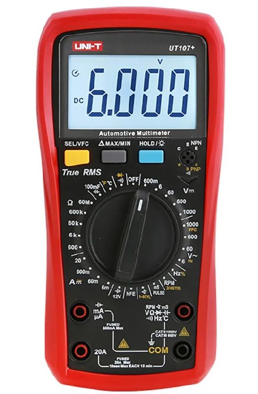 Мультиметр цифровой автомобильный UNI-T UT107+ Мультиметр цифровой автомобильный UNI-T UT107+