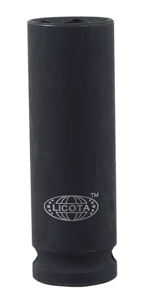 Головка торцевая ударная глубокая тонкостенная 1/2" 17 мм, 6 гр CrMo Licota Головка торцевая ударная глубокая тонкостенная 1/2" 17 мм, 6 гр CrMo Licota