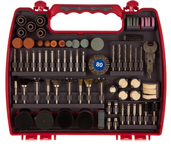 Набор мини-насадок для граверов 220 предм. в кейсе ЗУБР Набор мини-насадок для граверов 220 предм. в кейсе ЗУБР