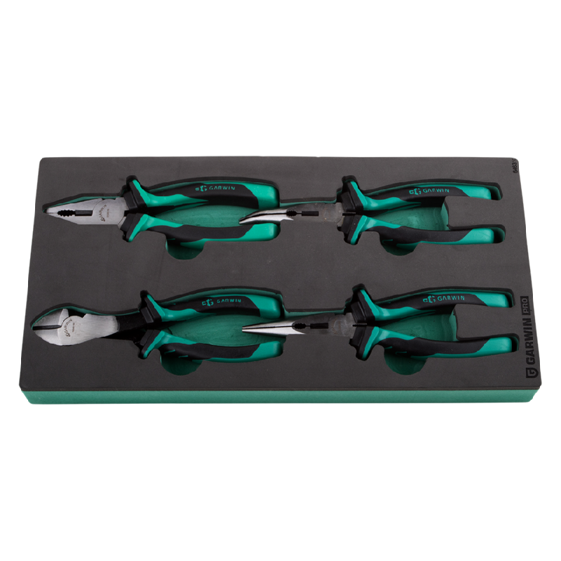 Набор шарнирно-губцевого инструмента 4 предм. 180 и 200 мм в ложементе EVA GARWIN PRO 646310 Набор шарнирно-губцевого инструмента 4 предм. 180 и 200 мм в ложементе EVA GARWIN PRO 646310