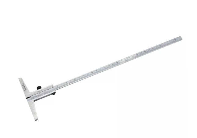 Штангенглубиномер нониусный 0,05 мм, 0-300 мм ASIMETO Штангенглубиномер нониусный 0,05 мм, 0-300 мм ASIMETO