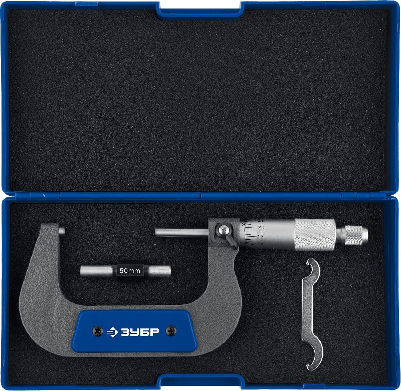 Микрометр гладкий МК 50-75 мм (0,01 мм) ЗУБР Микрометр гладкий МК 50-75 мм (0,01 мм) ЗУБР