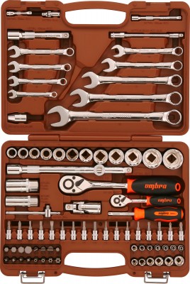 Набор инструмента 82 предм (1/4", 1/2") 12 гр. OMBRA OMT82S12 Набор инструмента 82 предм (1/4", 1/2") 12 гр. OMBRA OMT82S12
