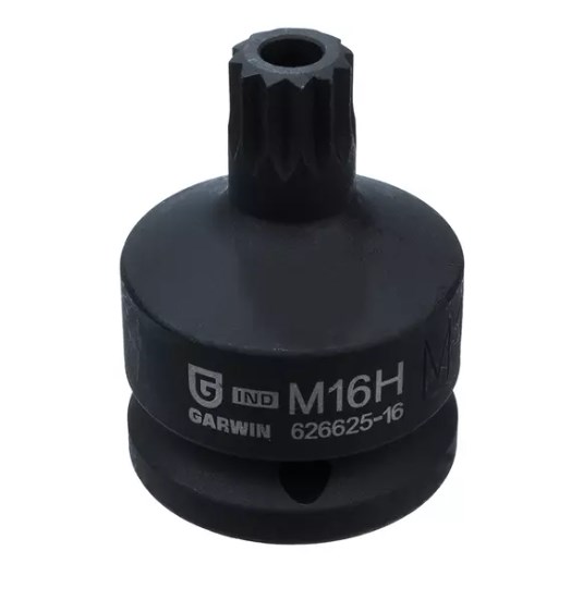 Головка торцевая ударная SPLINE 3/4", M16H, L=60 мм Garwin Головка торцевая ударная SPLINE 3/4", M16H, L=60 мм Garwin