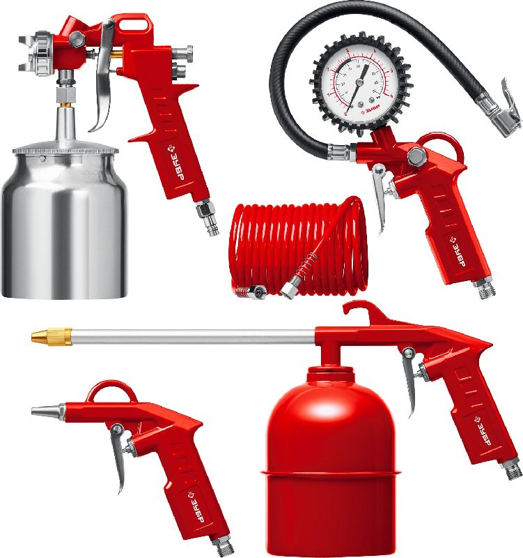 Набор пневматический универсальный, 5 предметов ЗУБР "ЭКСПЕРТ" Набор пневматический универсальный, 5 предметов ЗУБР "ЭКСПЕРТ"