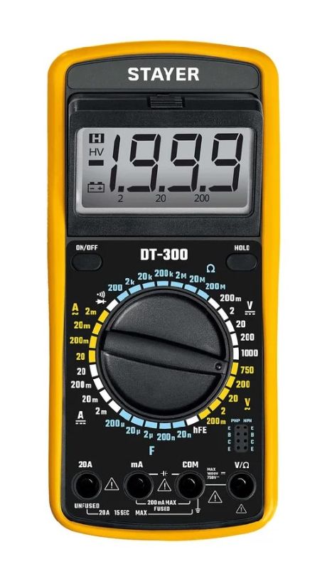 Мультиметр цифровой STAYER DT-300 Мультиметр цифровой STAYER DT-300
