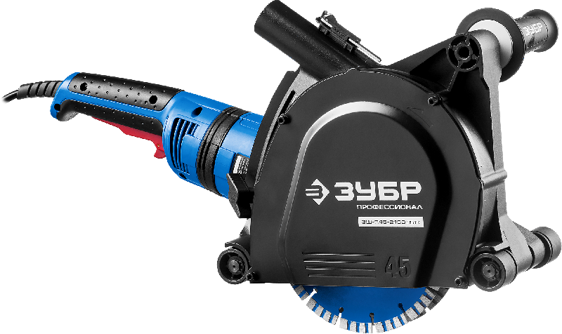 Штроборез (бороздодел) 2100 Вт, диск 180 мм, глуб. 45 мм, в кейсе ЗУБР ЗШ-П45-2100 ПВТК Штроборез (бороздодел) 2100 Вт, диск 180 мм, глуб. 45 мм, в кейсе ЗУБР ЗШ-П45-2100 ПВТК
