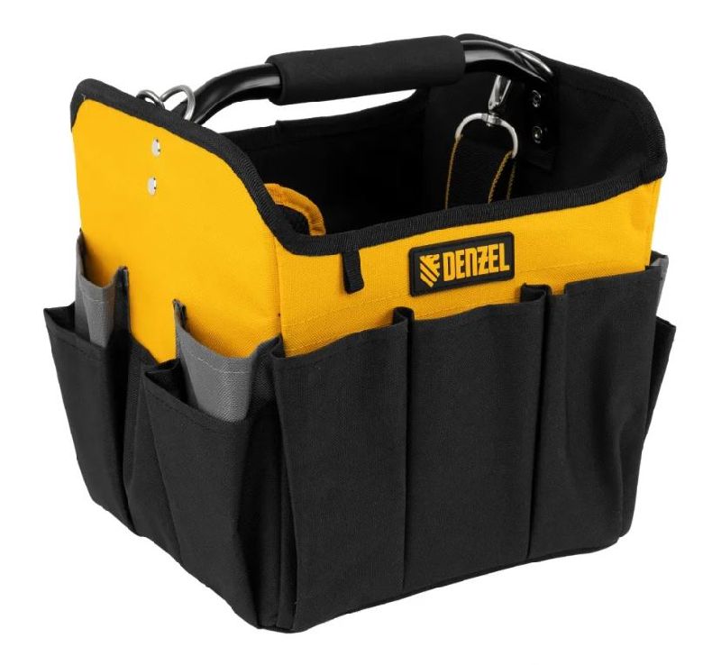 Переноска 260*240*300 мм, 22 кармана, наплечный ремень Denzel Переноска 260*240*300 мм, 22 кармана, наплечный ремень Denzel