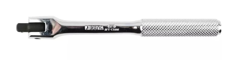 Вороток шарнирный 1/4" 150 мм рифленая рукоятка, CrV Licota Вороток шарнирный 1/4" 150 мм рифленая рукоятка, CrV Licota