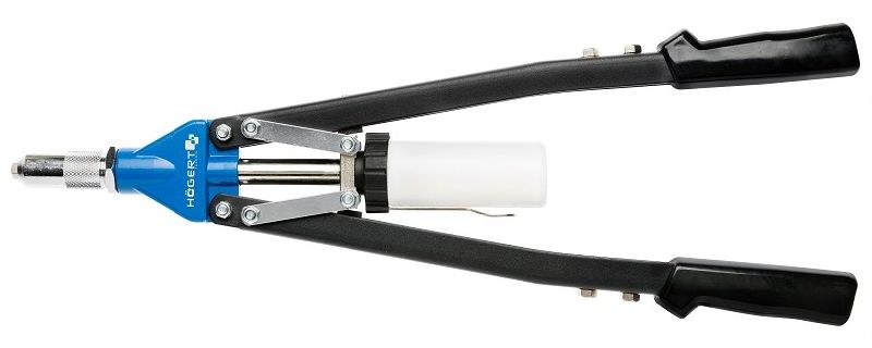 Заклепочник двуручный для вытяжных заклепок 3,2-6,4 мм промышленный HOEGERT Заклепочник двуручный для вытяжных заклепок 3,2-6,4 мм промышленный HOEGERT