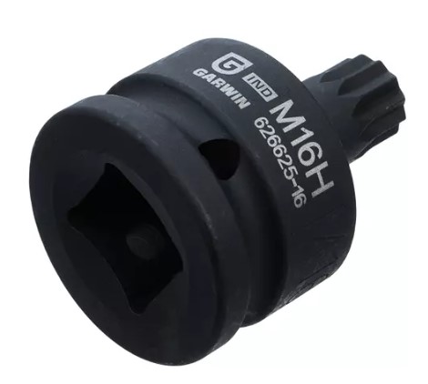Головка торцевая ударная SPLINE 3/4", M16H, L=60 мм Garwin Головка торцевая ударная SPLINE 3/4", M16H, L=60 мм Garwin
