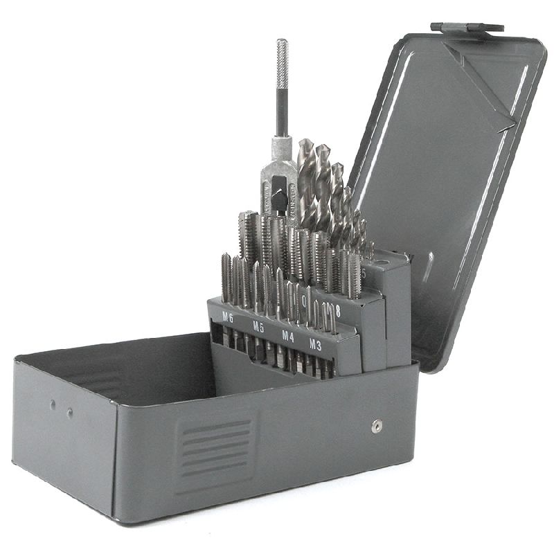 Набор метчиков М3-М12 (29 предм) HSS, DIN352 Garwin Набор метчиков М3-М12 (29 предм) HSS, DIN352 Garwin