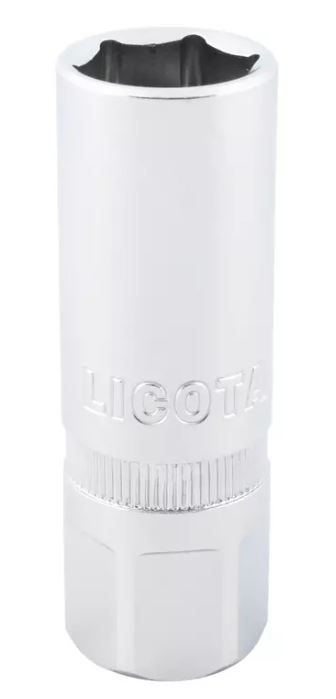 Головка свечная 1/2" 16 мм 6 гр. магнитная Licota Головка свечная 1/2" 16 мм 6 гр. магнитная Licota