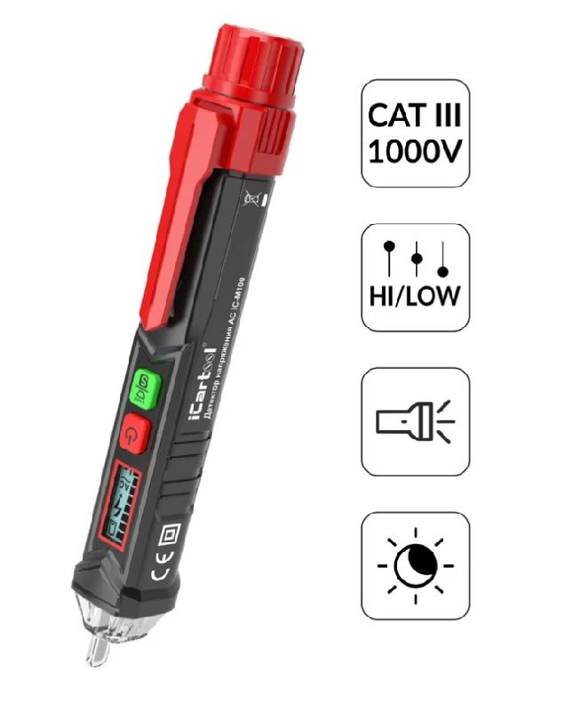 Индикатор напряжения бесконтактный ICARTOOL IC-M100 Индикатор напряжения бесконтактный ICARTOOL IC-M100