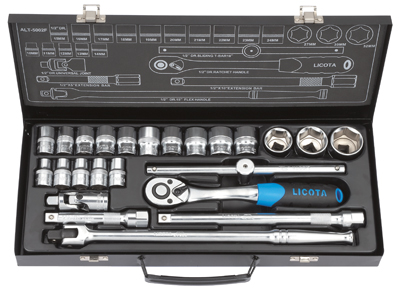 Набор головок торцевых 10-32 мм (1/2") 12 гр., 24 предм. Licota Набор головок торцевых 10-32 мм (1/2") 12 гр., 24 предм. Licota