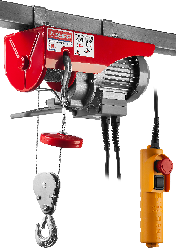 Тельфер 500 Вт, 250/125 кг ЗУБР Тельфер 500 Вт, 250/125 кг ЗУБР