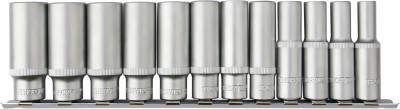 Набор головок торцевых глубоких 8-19 мм (3/8") 6 гр., 12 предм. Thorvik S12S2112SM Набор головок торцевых глубоких 8-19 мм (3/8") 6 гр., 12 предм. Thorvik S12S2112SM