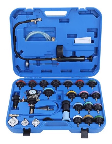 Набор для тестирования герметичности системы охлаждения (в кейсе) 28 предм ROSSVIK Набор для тестирования герметичности системы охлаждения (в кейсе) 28 предм ROSSVIK