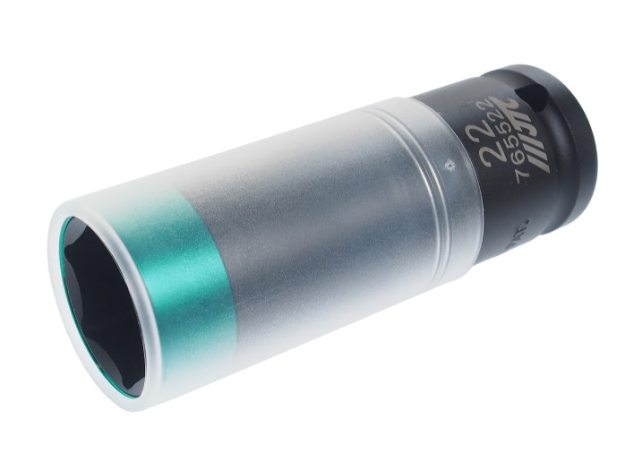 Головка торцевая ударная для литых дисков 1/2" 22 мм 6 гр. усиленная CrMo JTC Головка торцевая ударная для литых дисков 1/2" 22 мм 6 гр. усиленная CrMo JTC