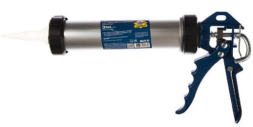 Пистолет для герметика 310 мл, закрытый алюминиевый корпус ЗУБР Пистолет для герметика 310 мл, закрытый алюминиевый корпус ЗУБР