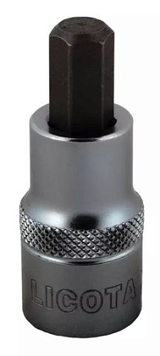 Головка торцевая с шестигранной вставкой 1/2" H 4, 55 мм Licota Головка торцевая с шестигранной вставкой 1/2" H 4, 55 мм Licota