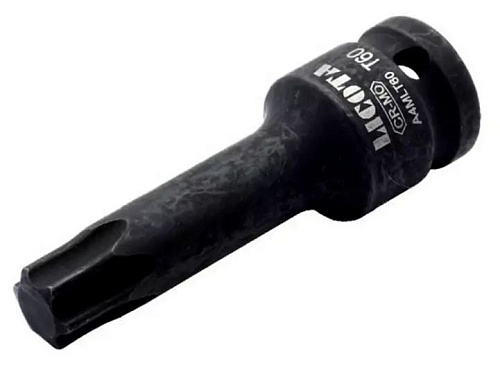 Головка торцевая ударная Torx 1/2" T25, L=78 мм Licota Головка торцевая ударная Torx 1/2" T25, L=78 мм Licota