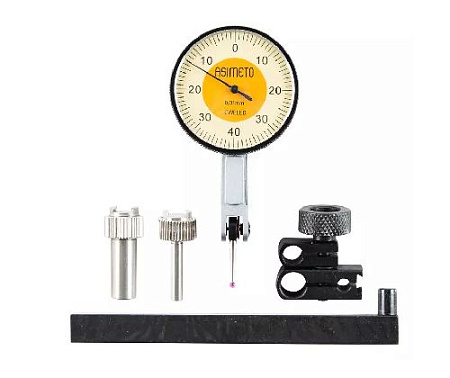 Индикатор часового типа рычажно-зубчатый 0,01 мм, горизонтальный 0,8 мм, 0-40-0, D40 в наб ASIMETO Индикатор часового типа рычажно-зубчатый 0,01 мм, горизонтальный 0,8 мм, 0-40-0, D40 в наб ASIMETO