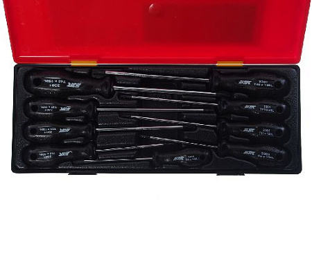 Набор отверток TORX 9 шт в ложемент-кейсе JTC Набор отверток TORX 9 шт в ложемент-кейсе JTC