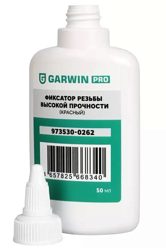 Фиксатор резьбовых соединений высокой прочности 50 мл, красный GARWIN PRO Фиксатор резьбовых соединений высокой прочности 50 мл, красный GARWIN PRO