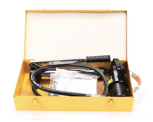 Пресс для обжима клемм гидравлический ручной 500 мм², 15,5 т с насосом ТЕХРИМ Пресс для обжима клемм гидравлический ручной 500 мм², 15,5 т с насосом ТЕХРИМ