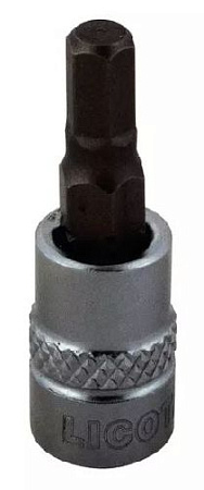Головка торцевая с шестигранной вставкой 1/4" H 5, 37 мм Licota Головка торцевая с шестигранной вставкой 1/4" H 5, 37 мм Licota