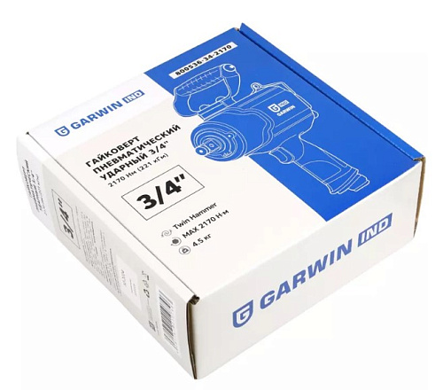 Гайковерт пневматический 3/4" 2170 Нм (221 кГм) GARWIN INDUSTRIAL Гайковерт пневматический 3/4" 2170 Нм (221 кГм) GARWIN INDUSTRIAL