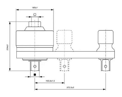 Мультипликатор (усилитель крутящего момента) 1/23, 1/2" х 1-1/2" 8000 Нм LICOTA Мультипликатор (усилитель крутящего момента) 1/23, 1/2" х 1-1/2" 8000 Нм LICOTA