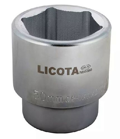 Головка торцевая 1" 46 мм, 6 гр., CrV Licota Головка торцевая 1" 46 мм, 6 гр., CrV Licota