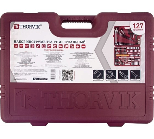 Набор инструмента 127 предм (1/4", 1/2") Thorvik TS127 Набор инструмента 127 предм (1/4", 1/2") Thorvik TS127
