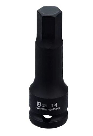 Головка торцевая ударная HEX 1/2" H17 мм L=78 мм Garwin Головка торцевая ударная HEX 1/2" H17 мм L=78 мм Garwin